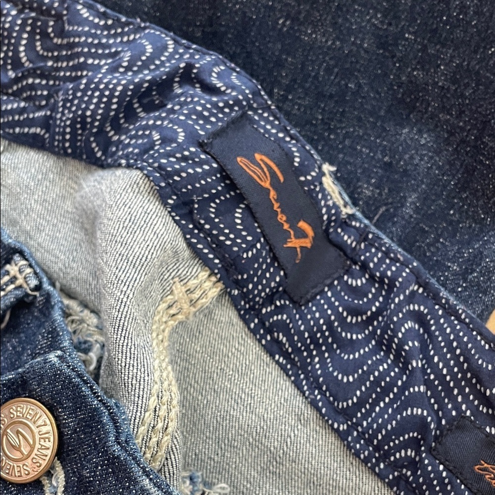 Seven7 Dark Blue Denim Jeans - Picture 9 of 10